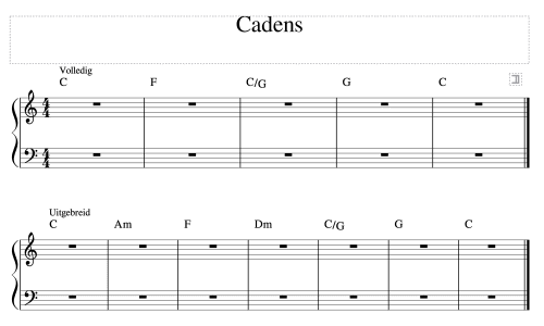 voorbeeld cadens